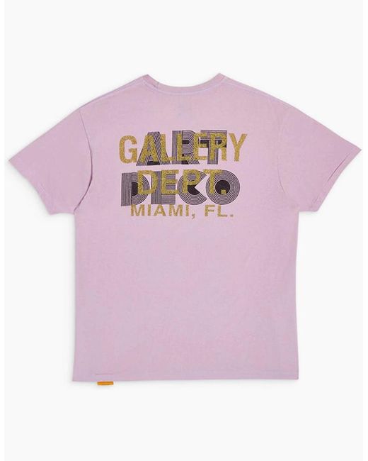 GALLERY DEPT. Pink Art Deco T-Shirt for men
