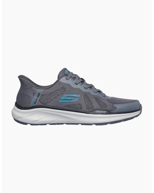 Skechers Blue Equalizer 6.0 Textile Charcoal/ Trainers for men