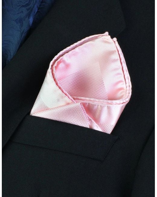 McQueen Pink Pocket Square for men