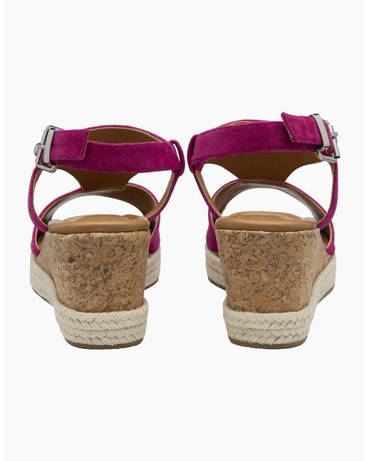 Lotus Pink Madalene Wedge Sandals