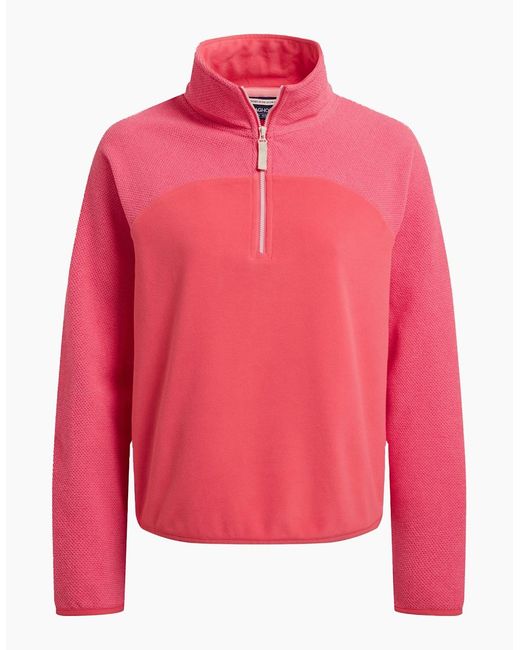 Craghoppers Pink Ladies Selina Half Zip Fleece Top