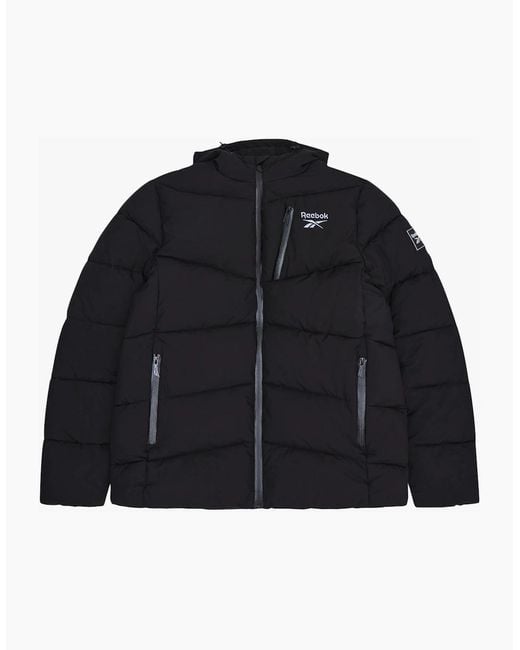 Reebok Blue Rb1567 Stretch Puffer Jacket for men
