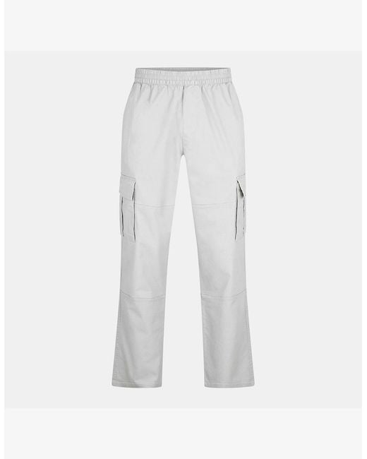 Represent White Cargo Trousers for men