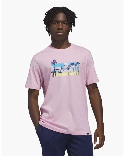 Adidas Pink T-Shirt for men