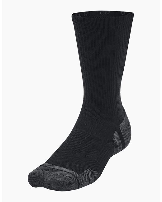 Under Armour Black Adult Performance Tech Crew Socks (Pack Of 3)