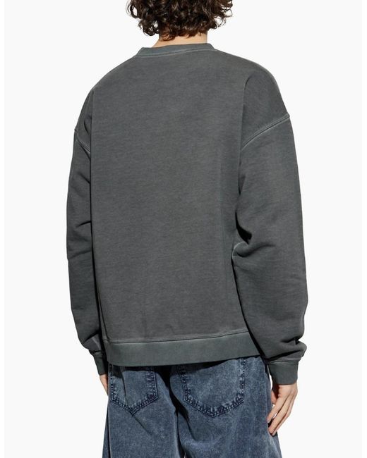 DSquared² Gray Best Fade Logo Charcoal Sweatshirt for men