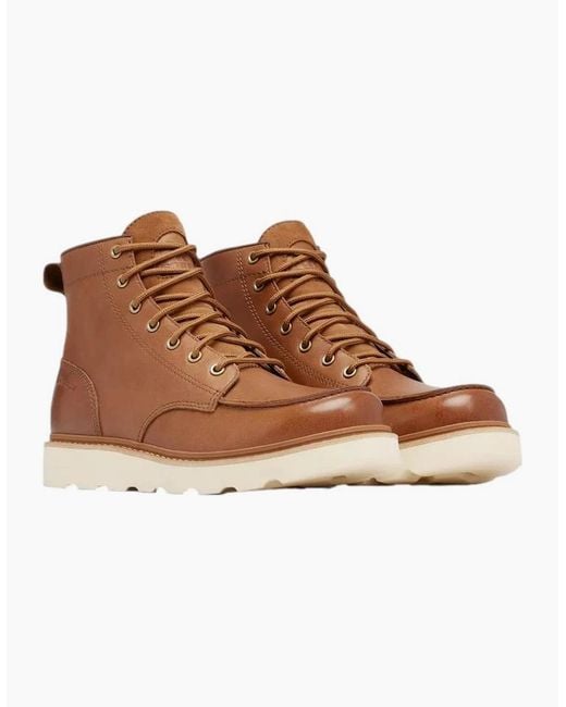 Sorel Brown Slabtown 62 Moc Wp Boots Velvet Tan/Tobacco for men