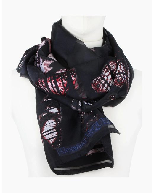 McQueen Black Scarf