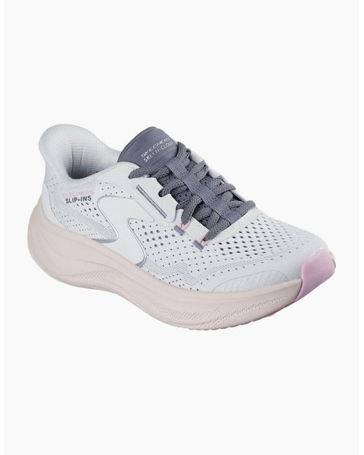 Skechers Blue Skech Cloud Plush Horizon Polyester /Multi Trainers