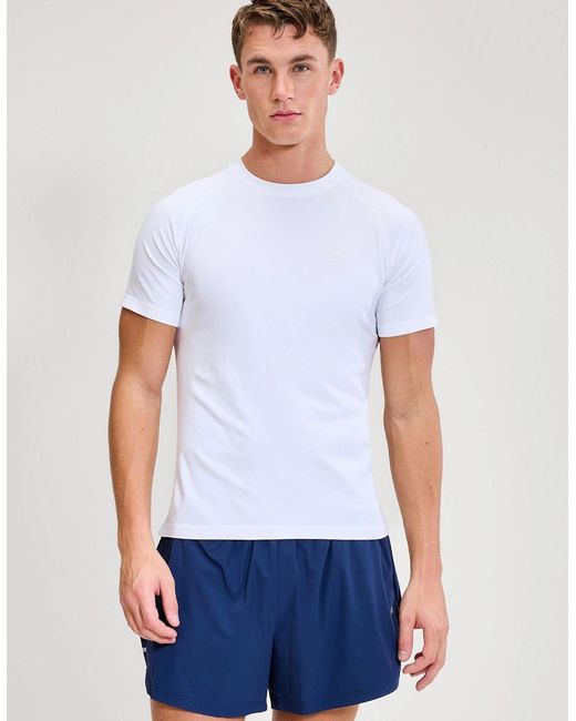 Ellesse White Drexani Ss Seamless Tee for men