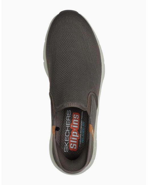 Skechers Brown D'Lux Walker 2.0 Trainers for men