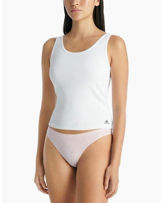 Adidas Black Rise Thong 3Pk