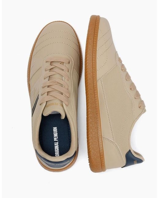 Original Penguin Brown Penguin Striker Trainers for men