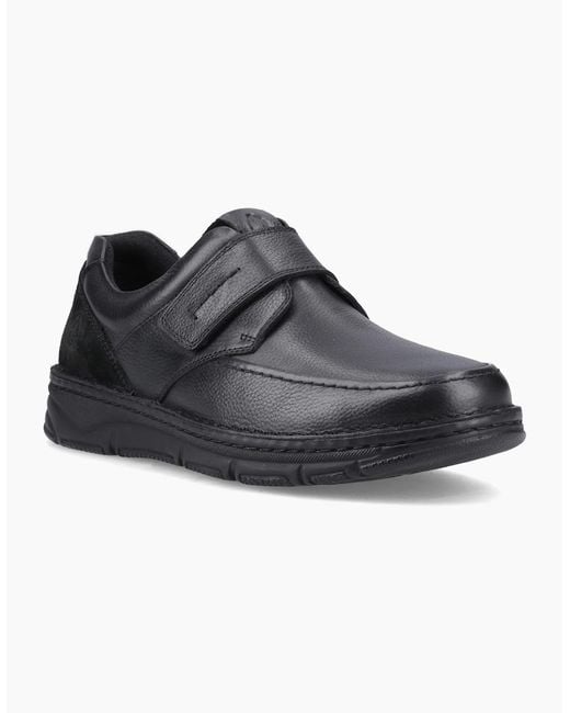 Hush Puppies Black Forde Touch Fastening Casual Shoes for men