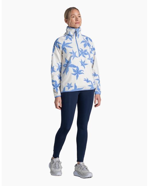 Craghoppers Blue Ladies Reedmace National Trust Half Zip Fleece Top