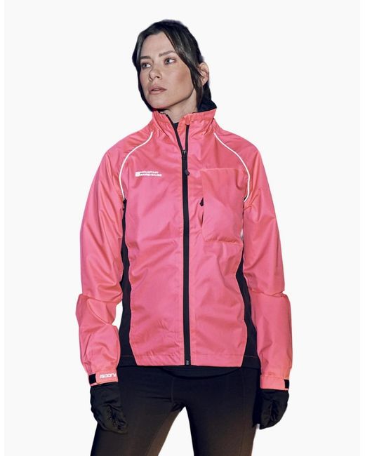 Mountain Warehouse Pink Ladies Adrenaline Ii Iso-Viz Waterproof Jacket