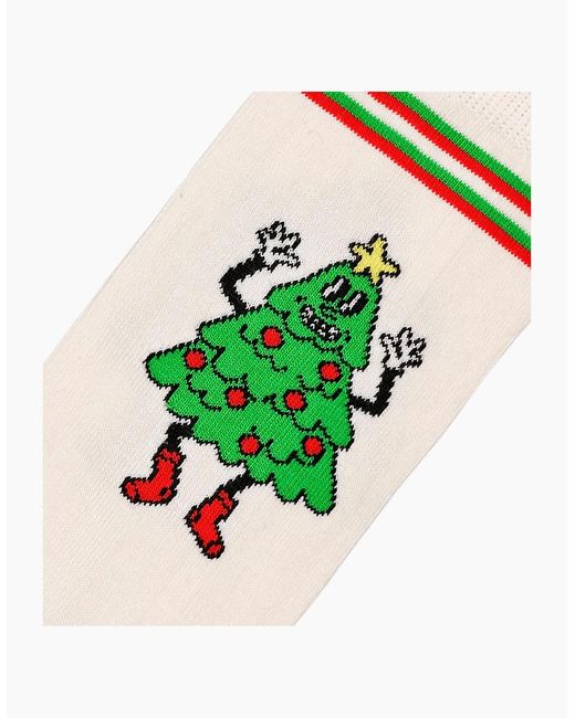 Happy Socks White Happy Tree Socks