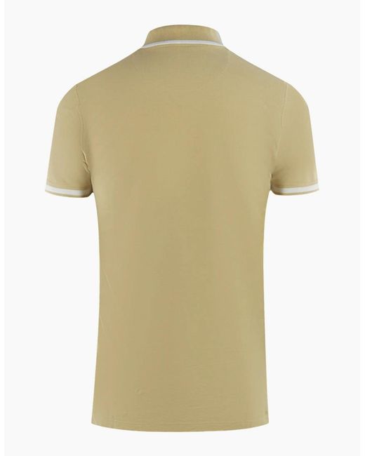 Aquascutum Green Tipped Aldis Polo Shirt for men