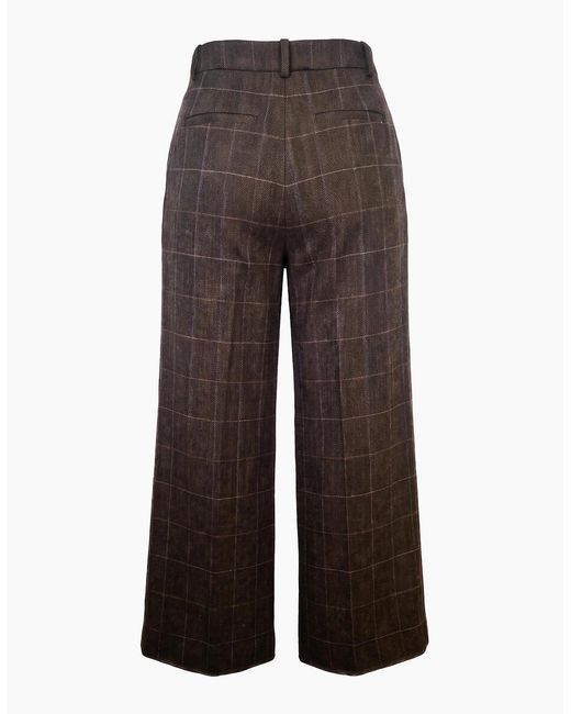 Nooki Design Brown Nevada Check Trousers