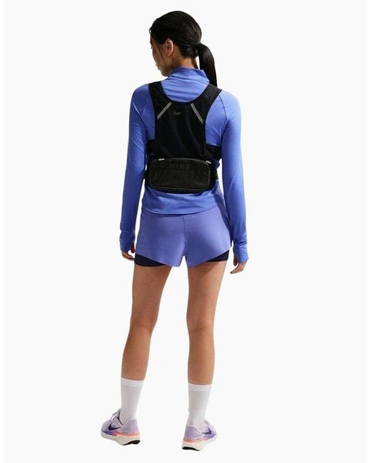 Nike Blue Ladies Swift Quarter Zip Running Top