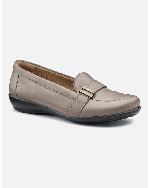 Hotter Gray Clay Loafers