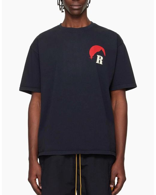 Rhude Black Moonlight Regatta T-Shirt for men