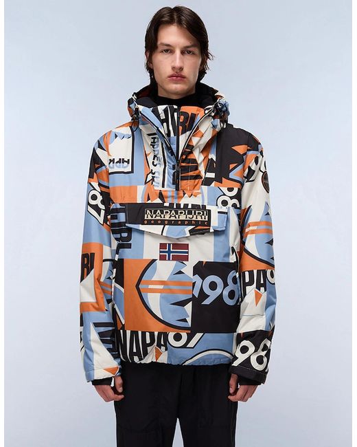Napapijri Blue Rainforest Next Anorak Jacket for men