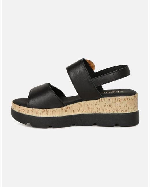 Lotus Black Cammie Sandals
