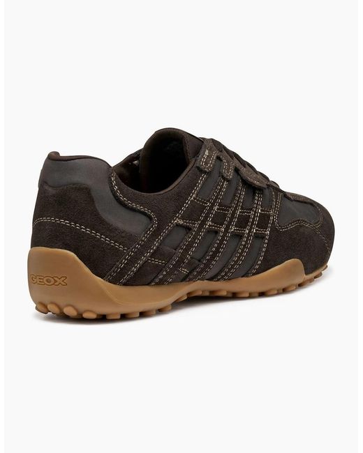 Geox Brown U Snake Original Trainers for men