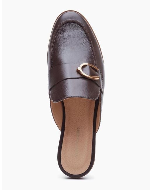 Hush Puppies Brown Calla Leather Chocolate Mules