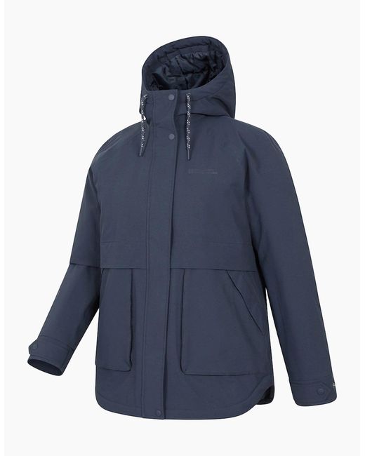 Mountain Warehouse Blue Ladies Chestnut Waterproof Padded Jacket