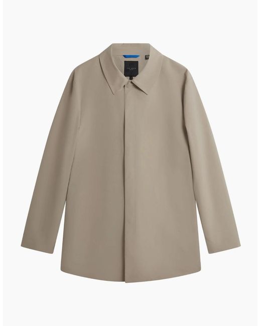 Ted Baker Natural Hummels Smart Nylon Ecru Short Jacket for men