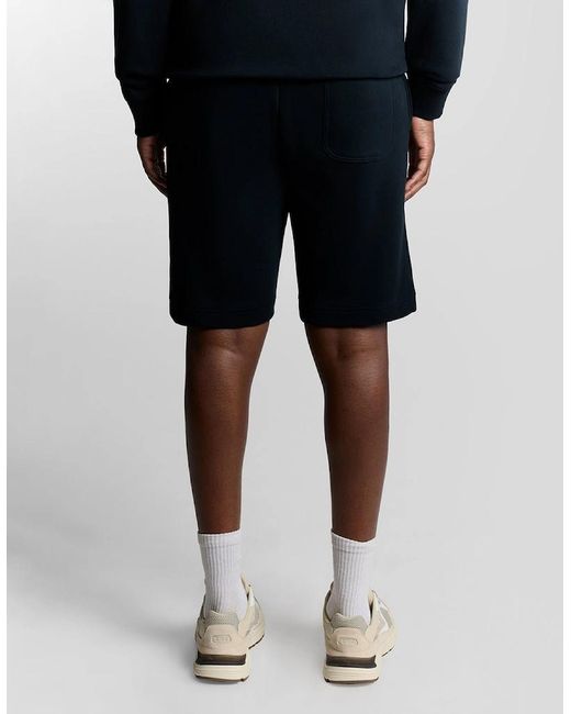 Lyle & Scott Blue Cotton Sweat Short for men