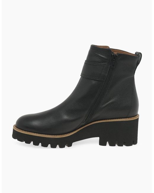 Paul Green Black Mia Ankle Boots