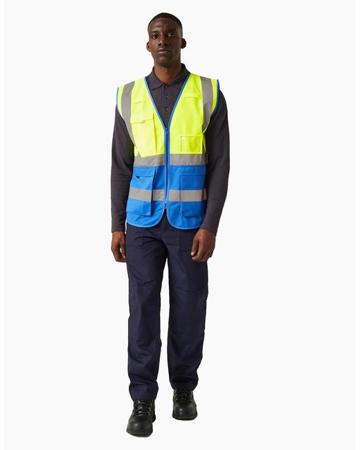 Regatta Blue Professional Hi-Vis Vest for men