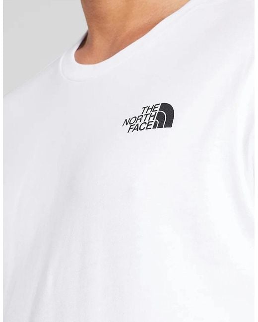 The North Face White Simple Dome Short Sleeve T-Shirt for men