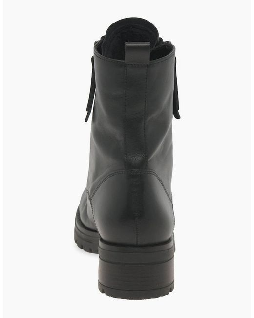 Gabor Black Serve Biker Boots