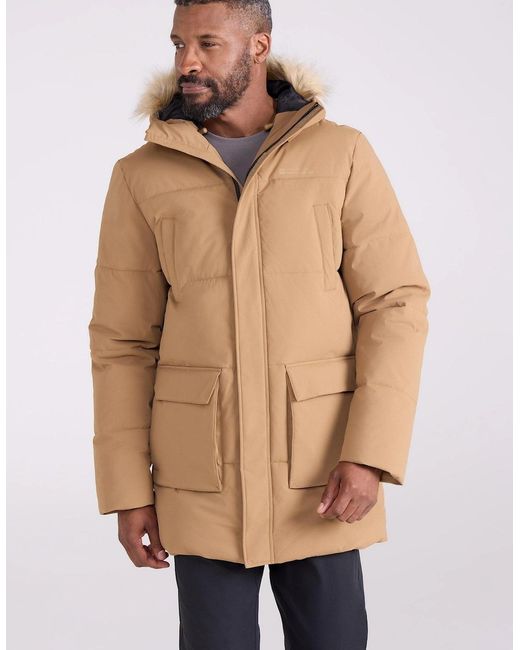 Mountain Warehouse Blue Fern Water Resistant Padded Parka for men