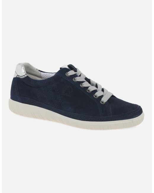 Gabor Blue Amulet Wide Fit Sneakers