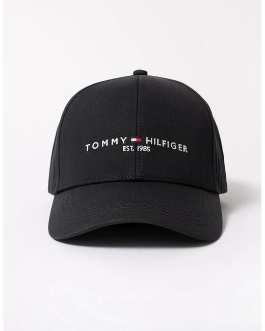 Tommy Hilfiger Black Th Established Cap for men