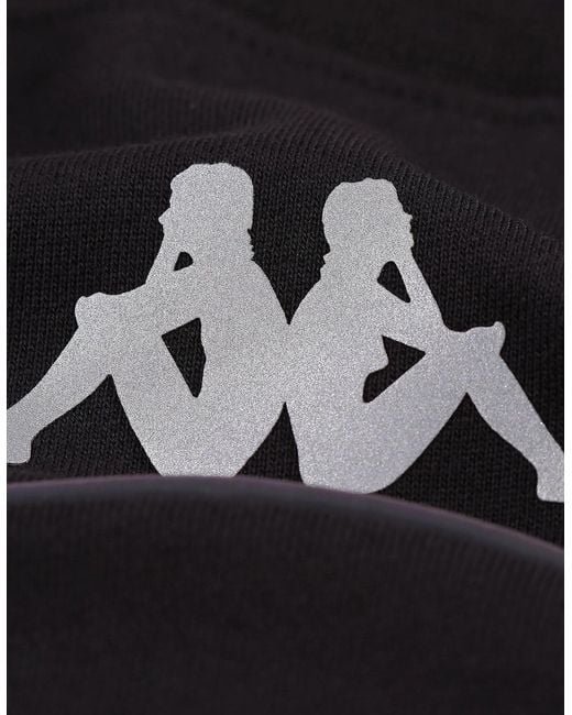Kappa Black Authentic Futur Faniver Regular Fit Crew Neck Sweatshirt for men