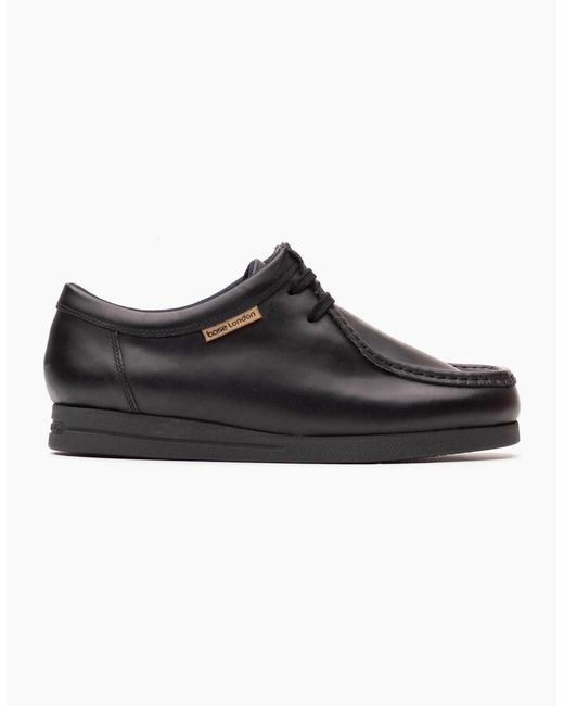 Base London Black London Koko Leather Moccasins Shoes for men