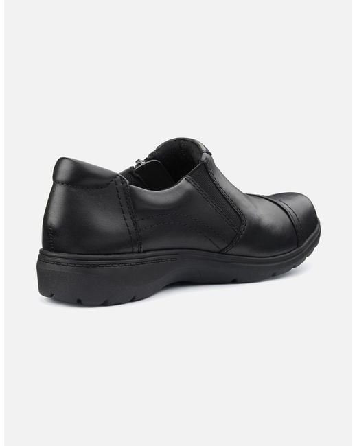 Hotter Black Lope Shoes