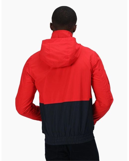 Regatta Red Feelding Colour Block Waterproof Bomber Jacket for men