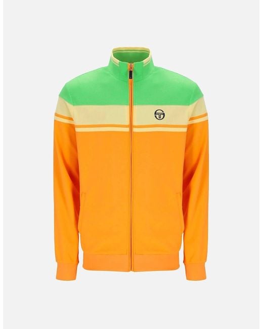 Sergio Tacchini Yellow Damarindo Track Top Jacket Autumn Glory/Pale Banana for men