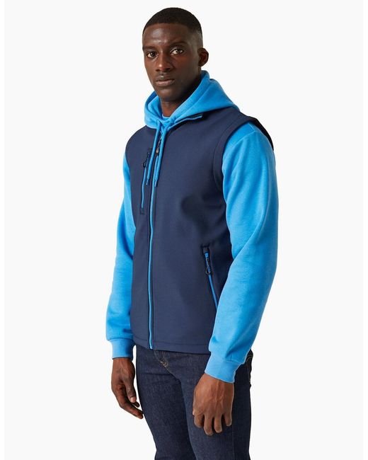 Regatta Blue Professional Softshell 2 Layer Body Warmer for men