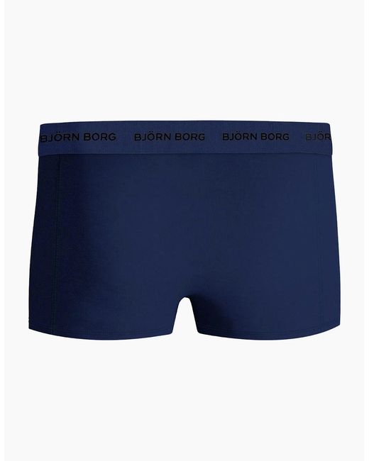 Björn Borg Blue 3-Pack Fern Leaf Print Boxer Trunks for men