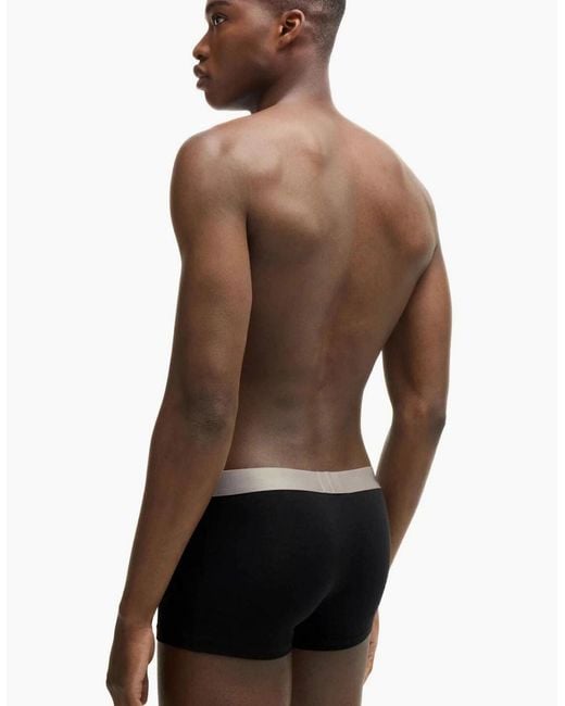 Boss Black 3-Pack Metallic Logo Boxer Trunks Gift Set for men