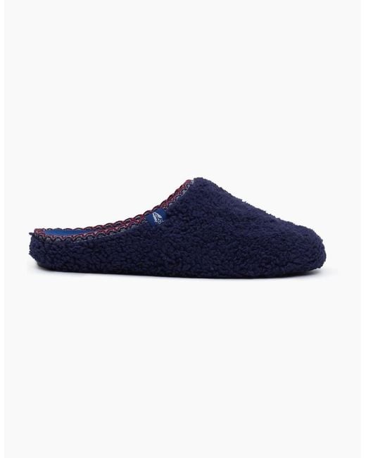Hush Puppies Blue Good Teddy Polyester Slippers for men