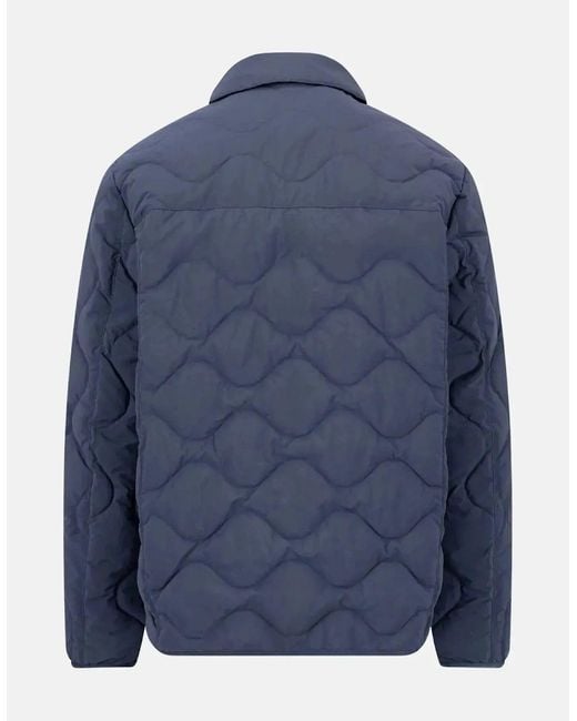 Fynch-Hatton Blue Lightweight Quilted Jacket Dark for men